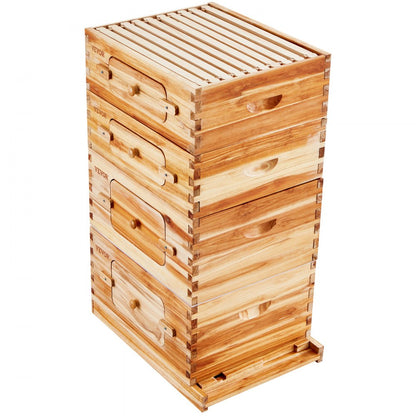 FX2+2 - 40-Frame Cedar Bee Hive Kit with Easy Assembly & Acrylic Windows