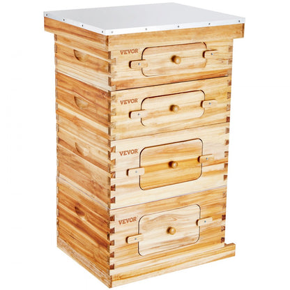 FX2+2 - 40-Frame Cedar Bee Hive Kit with Easy Assembly & Acrylic Windows