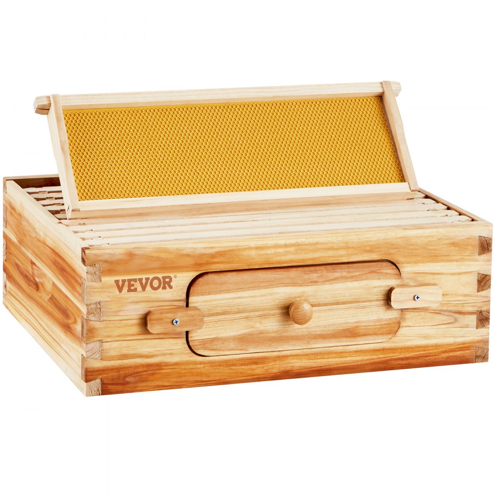 FX1 - Durable Cedar Beehive Kit with 10 Frames & Acrylic Windows