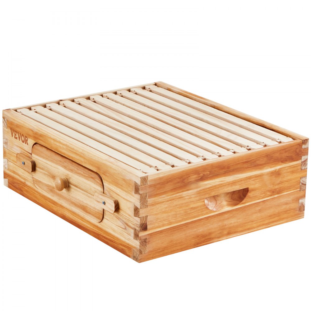 FX1 - Durable Cedar Beehive Kit with 10 Frames & Acrylic Windows