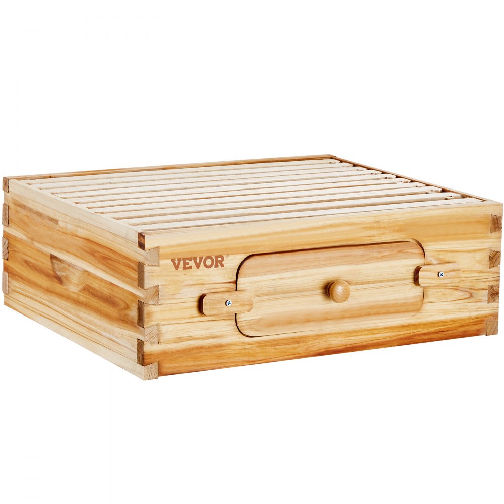 FX1 - Durable Cedar Beehive Kit with 10 Frames & Acrylic Windows