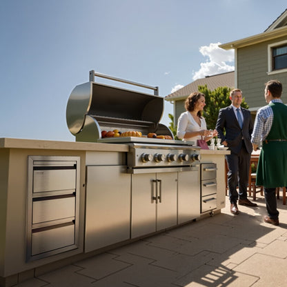 KM-CTG-2302-SKU6 - 15” Stainless Steel Outdoor Kitchen Drawer for Grilling Essentials