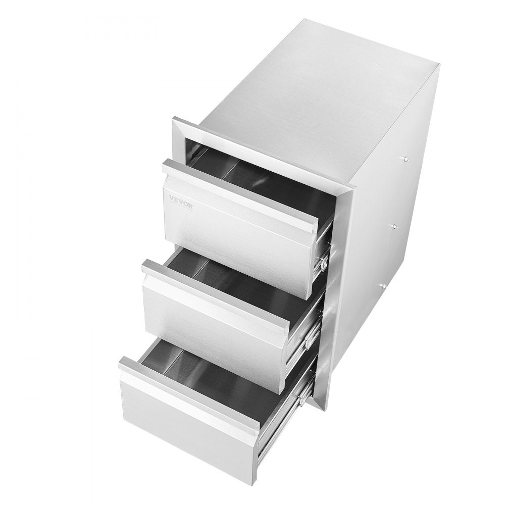 KM-CTG-2302-SKU6 - 15” Stainless Steel Outdoor Kitchen Drawer for Grilling Essentials