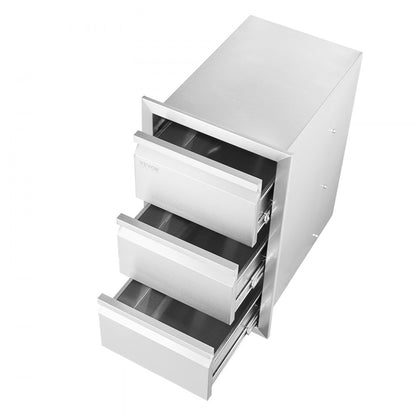 KM-CTG-2302-SKU6 - 15” Stainless Steel Outdoor Kitchen Drawer for Grilling Essentials