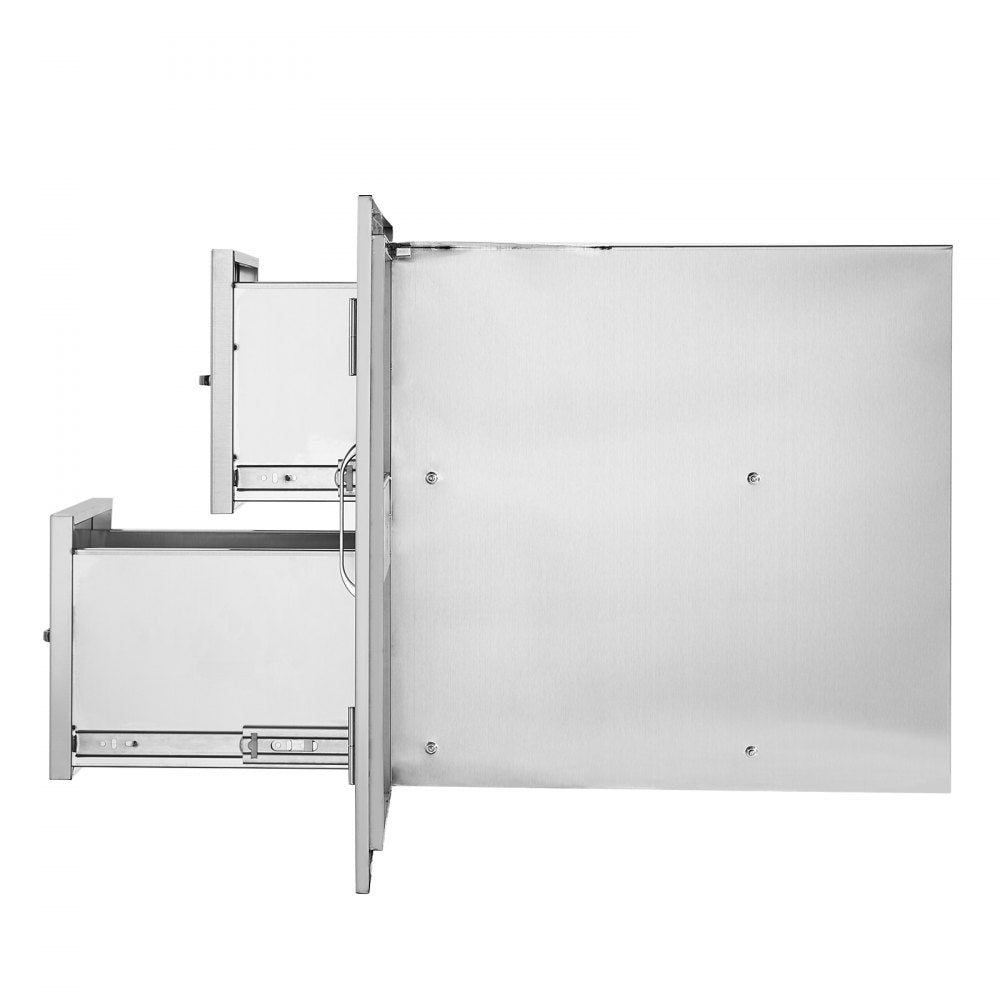 KM-CTG-2302-SKU17 - Stainless Steel BBQ Drawer Combo with 3 Drawers, 32.5"W