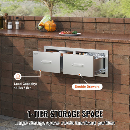 KM-CTG-2302-SKU11 - Durable Stainless Steel Outdoor Kitchen Drawers for Ample Storage