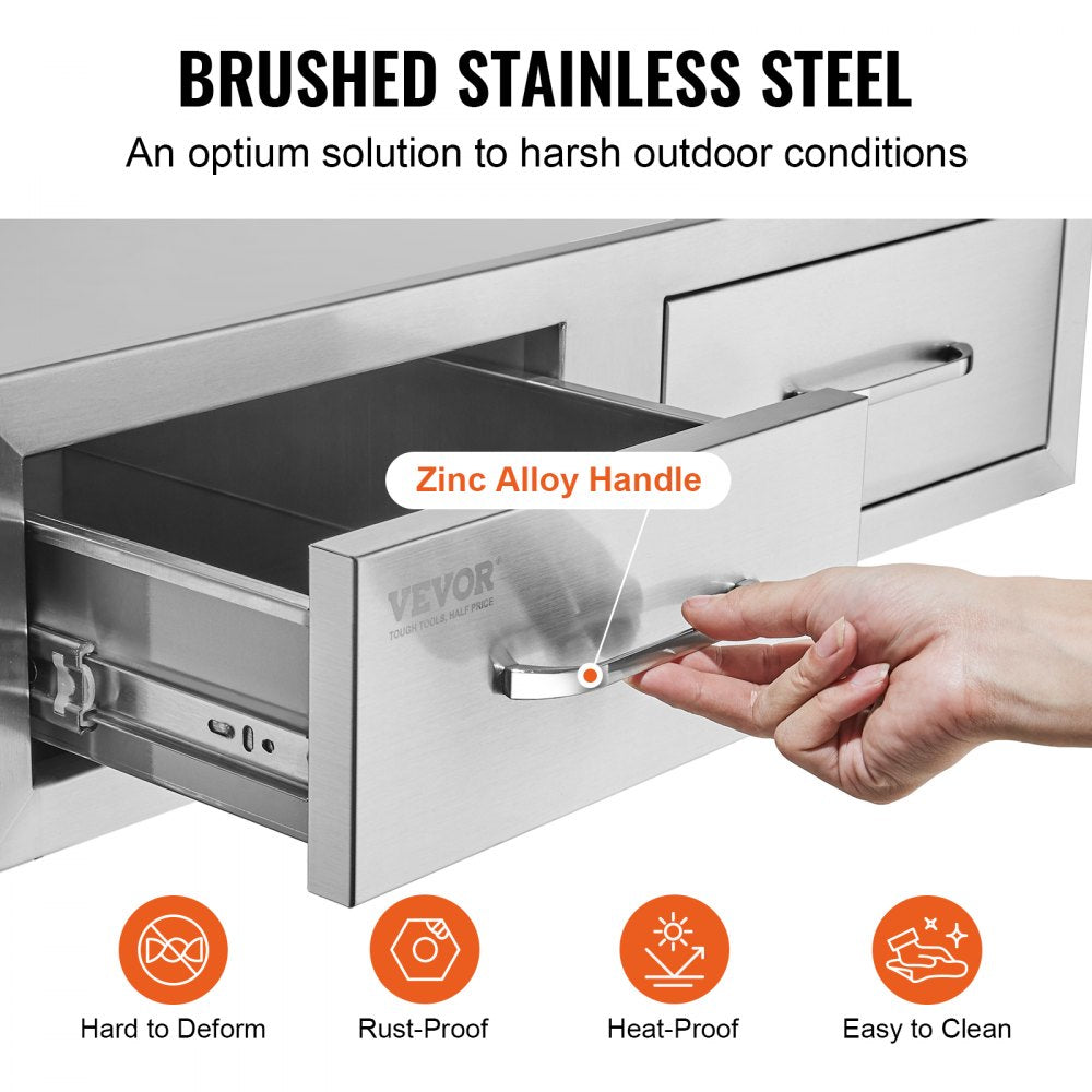 KM-CTG-2302-SKU11 - Durable Stainless Steel Outdoor Kitchen Drawers for Ample Storage