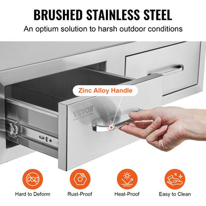 KM-CTG-2302-SKU11 - Durable Stainless Steel Outdoor Kitchen Drawers for Ample Storage
