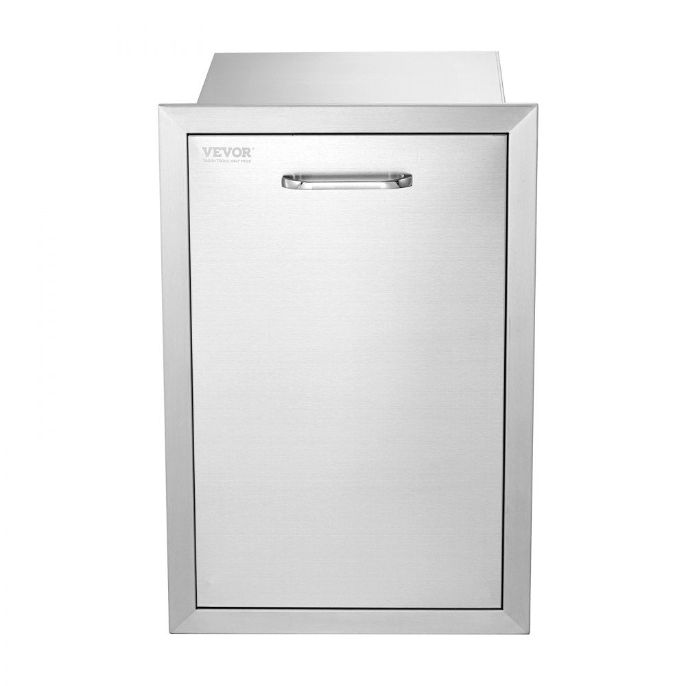 KM-CTG-2302-SKU10 - 16" Stainless Steel Outdoor Trash Drawer, Durable & Weatherproof