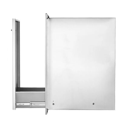 KM-CTG-2302-SKU9 - Durable 13.4" Pull-Out Trash Drawer for Outdoor Kitchens