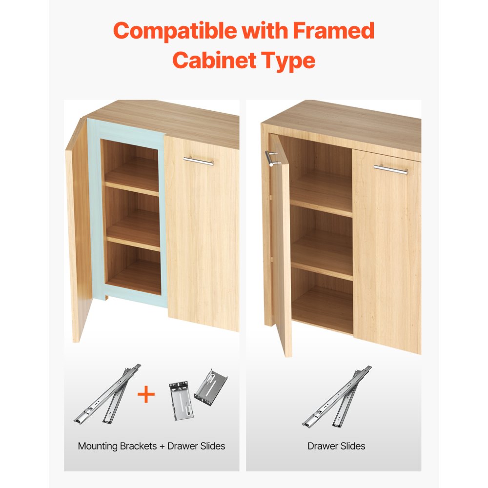 4500 - Galvanized Steel Drawer Slide Brackets, 10 Pairs for 10 Drawers