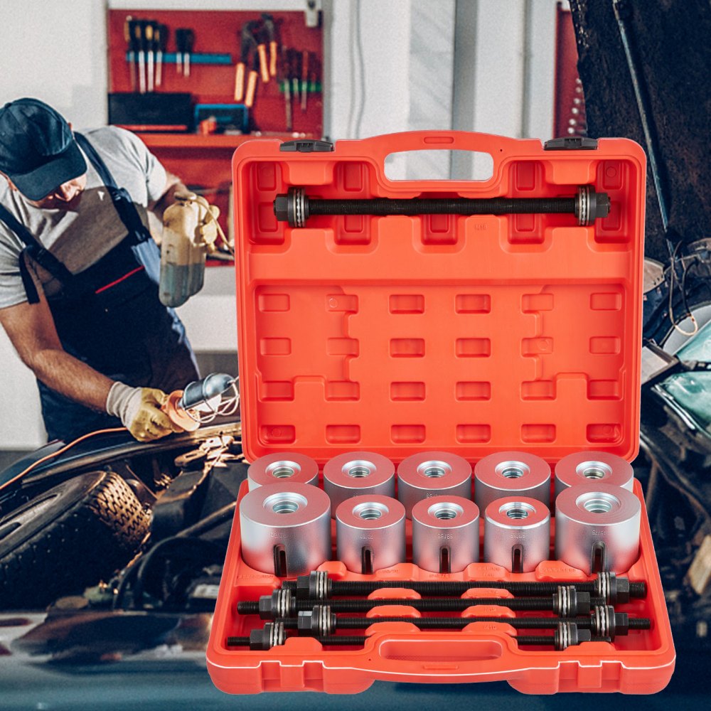 010631863411 - 27 PCS Heavy-Duty 45# Steel Pull and Press Sleeve Kit