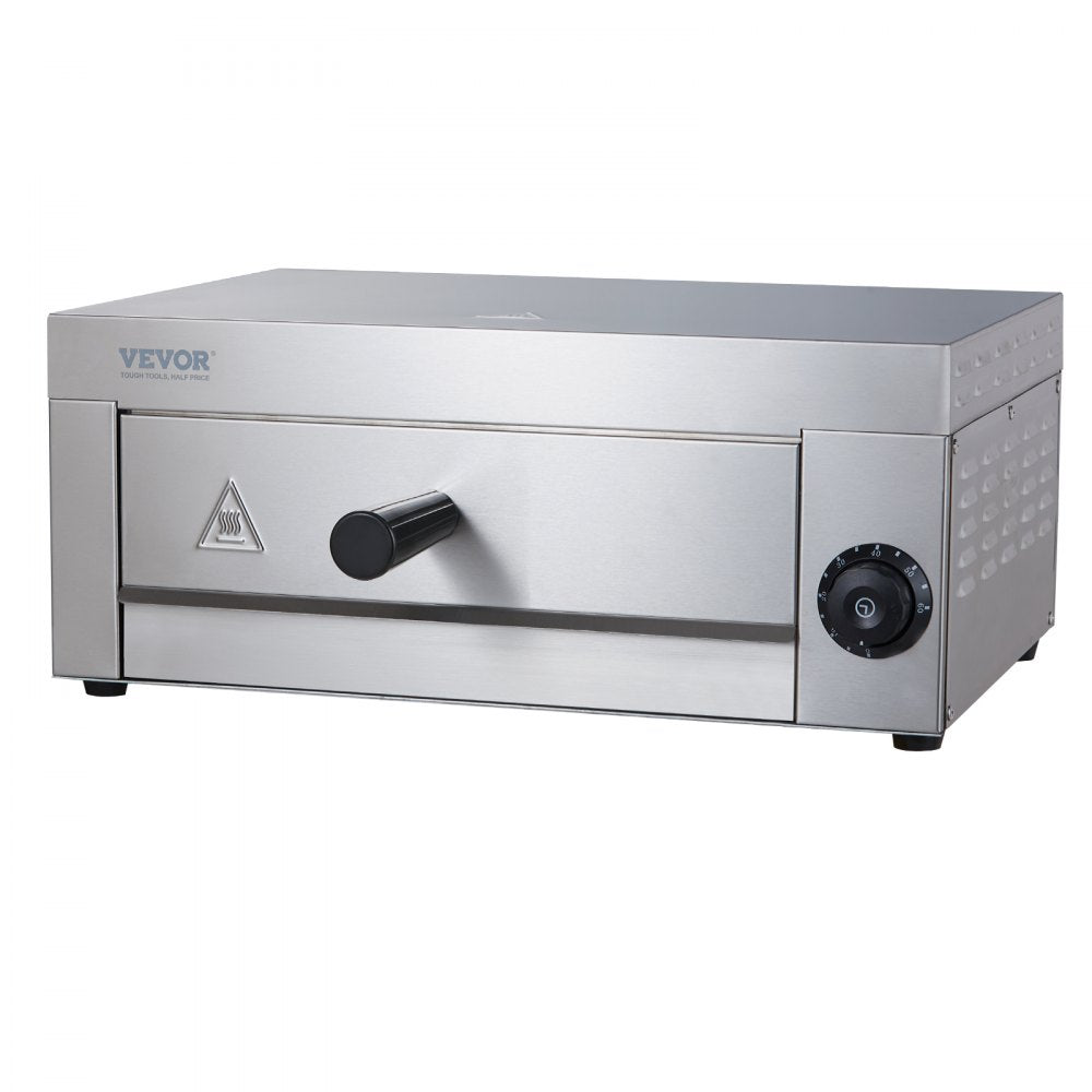 ZH-PT-1D - 12-Inch Stainless Steel Electric Pizza Oven with Precise Control