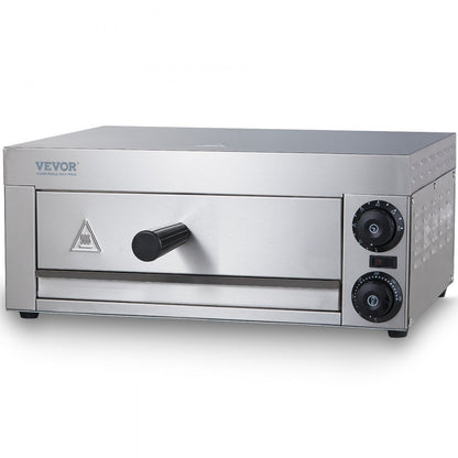 ZH-PT-1M - 12-Inch Stainless Steel Electric Pizza Oven with Precise Temperature Control