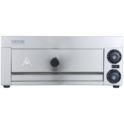 ZH-PT-1M - 12-Inch Stainless Steel Electric Pizza Oven with Precise Temperature Control