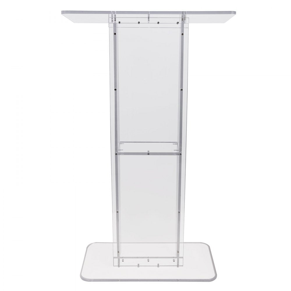 010375552707 - Clear Acrylic Podium for Versatile Presentations