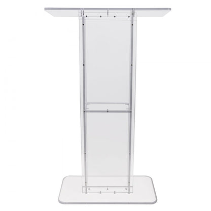 010375552707 - Clear Acrylic Podium for Versatile Presentations