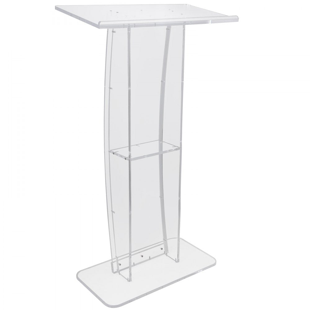 010375552707 - Clear Acrylic Podium for Versatile Presentations