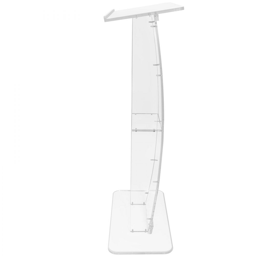010375552707 - Clear Acrylic Podium for Versatile Presentations