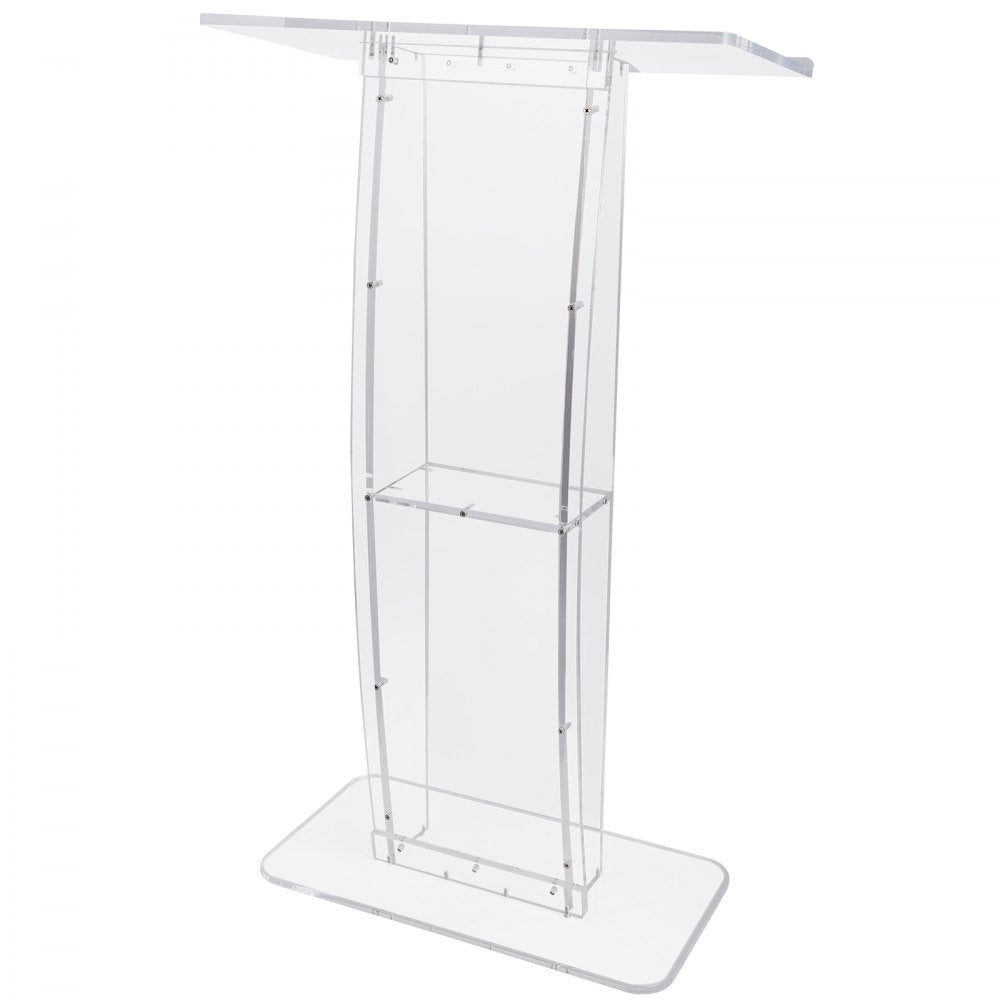 010375552707 - Clear Acrylic Podium for Versatile Presentations