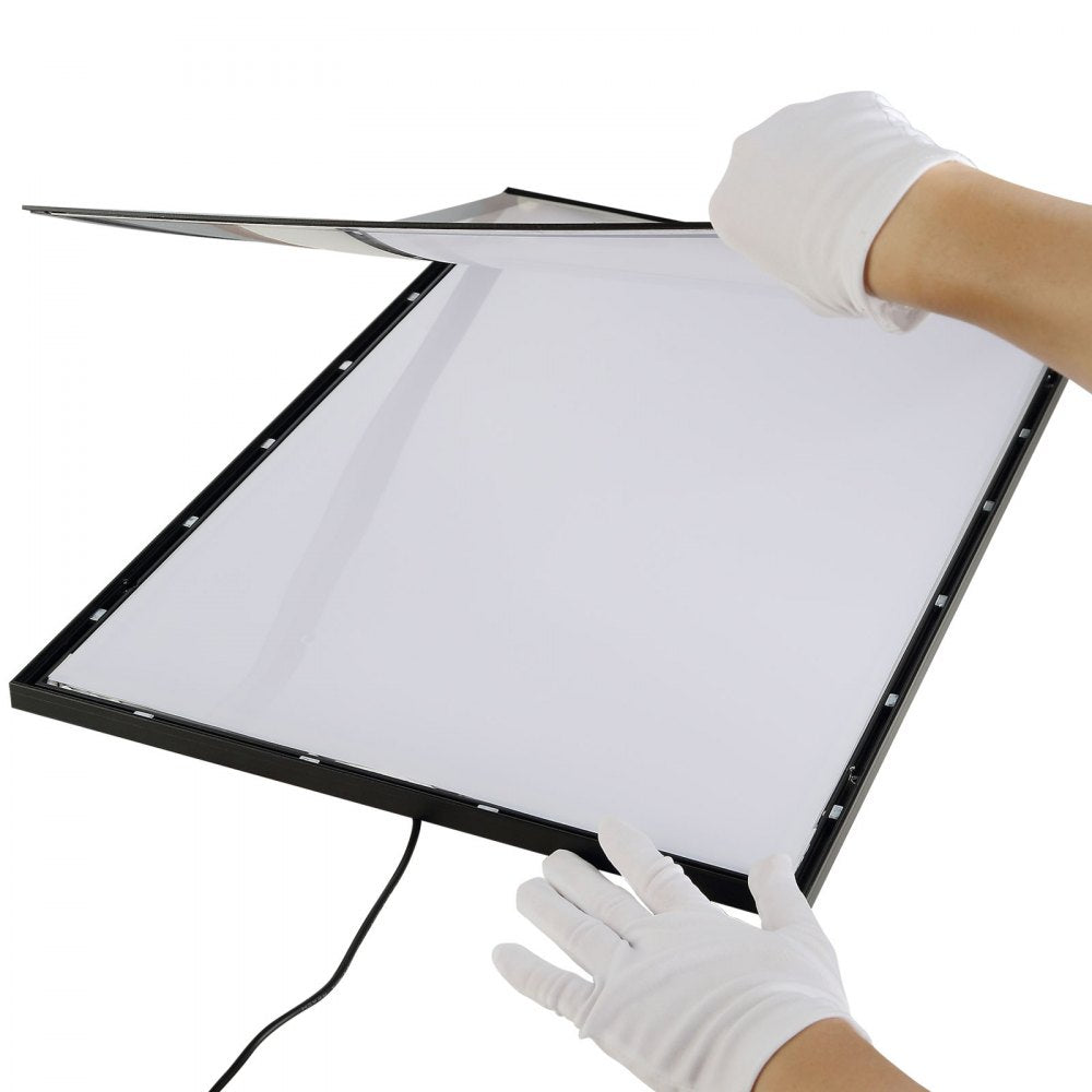 1530-2 - 34.4" x 22.4" Black LED Poster Frame with Magnetic Design