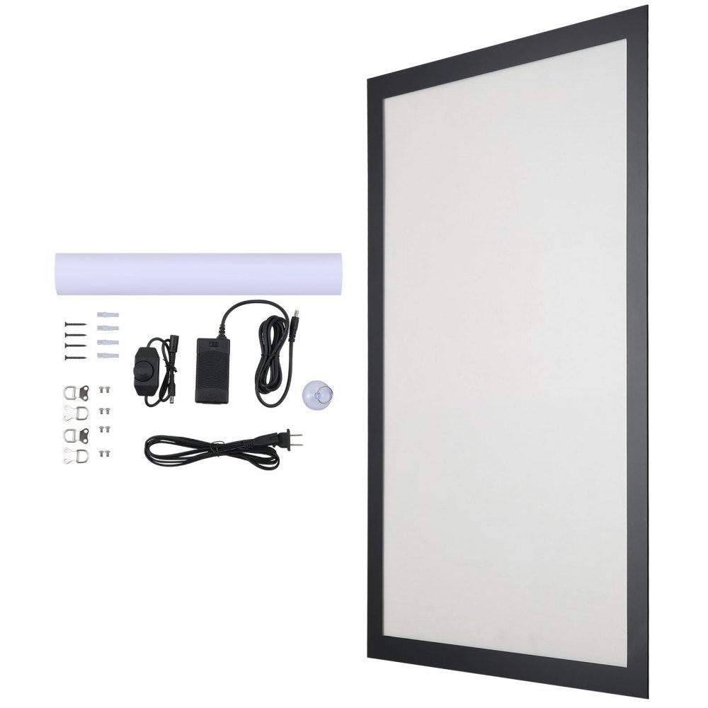 1530-2 - 34.4" x 22.4" Black LED Poster Frame with Magnetic Design