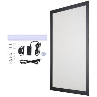 1530-2 - 34.4" x 22.4" Black LED Poster Frame with Magnetic Design