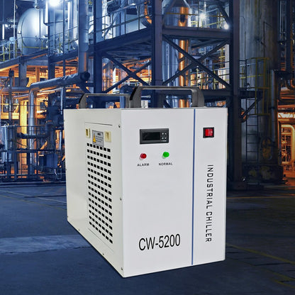 CW-5200 - 6L Industrial Chiller for CO2 Laser Tubes, 1400W Power