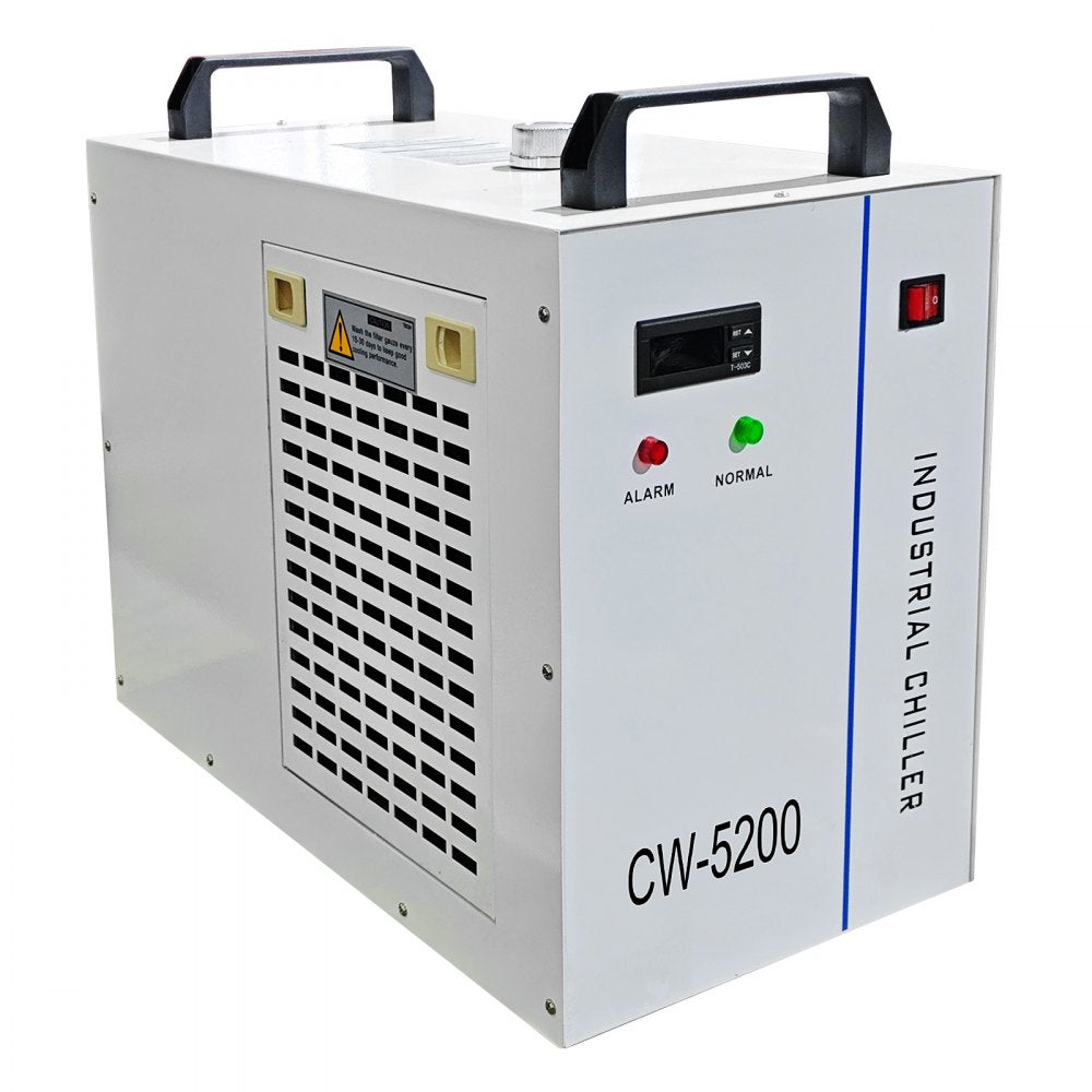 CW-5200 - 6L Industrial Chiller for CO2 Laser Tubes, 1400W Power