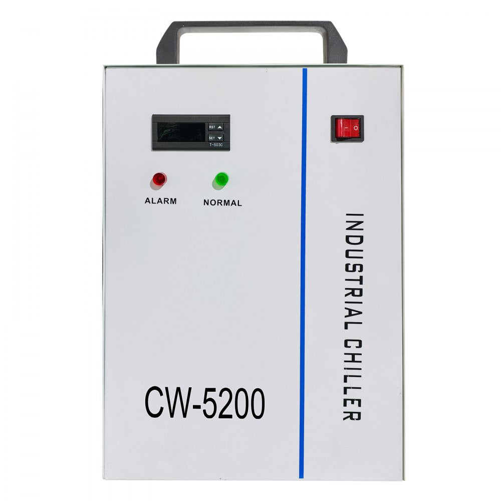CW-5200 - 6L Industrial Chiller for CO2 Laser Tubes, 1400W Power