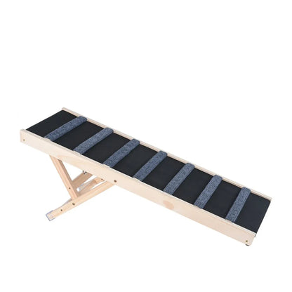 ZSJJ001 - Adjustable 39.3" Wooden Dog Ramp for Easy Access