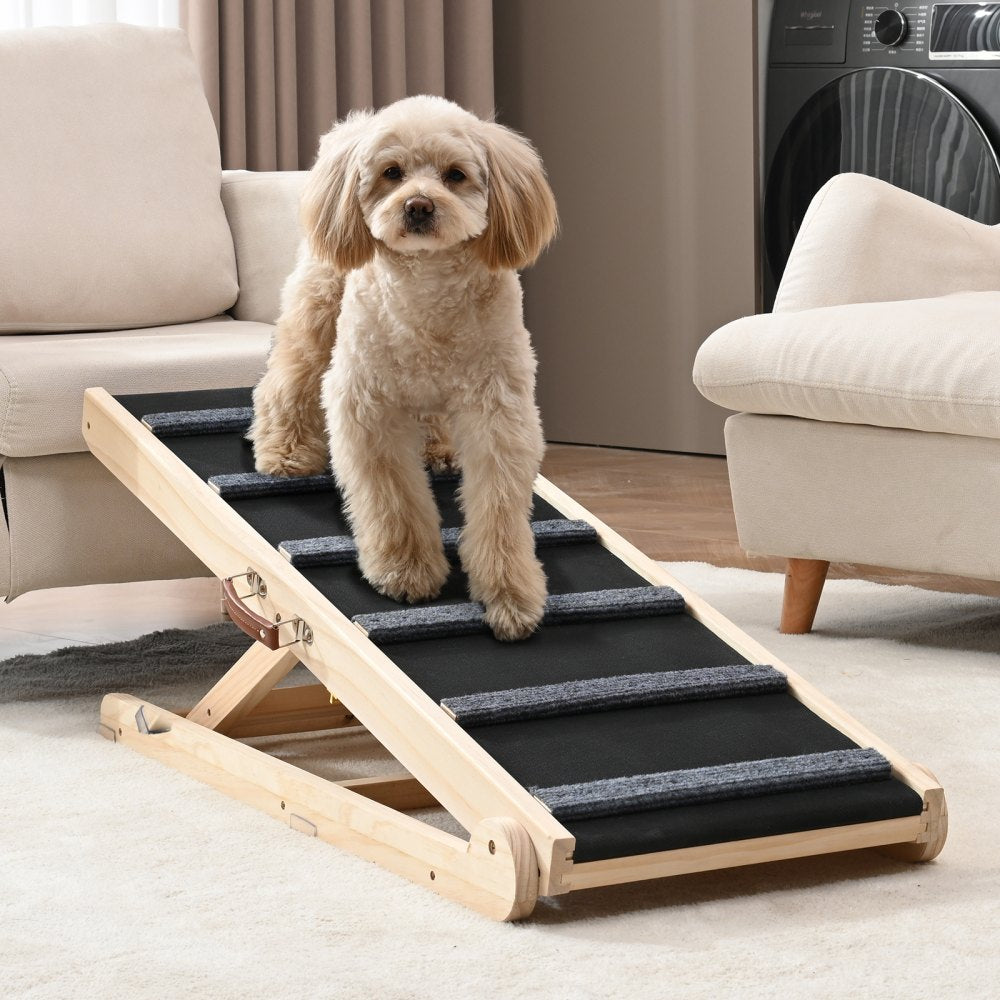 ZSJJ002 - 41.3" Folding Pine Dog Ramp with Non-Slip Surface