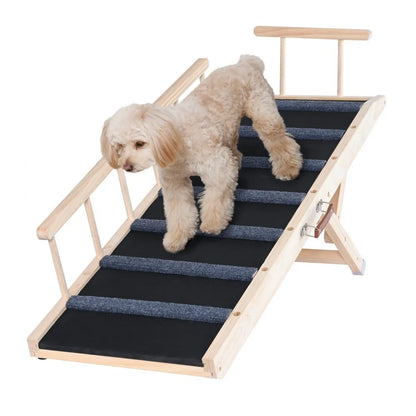ATSA2025 - 47.2-Inch Folding Pet Ramp in Durable Pine Wood