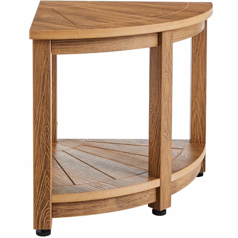 WS-SS002 - 17.72" Water-Resistant Corner Shower Bench with Adjustable Feet