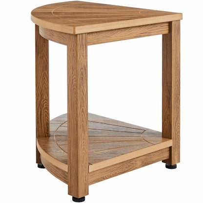 WS-SS002 - 17.72" Water-Resistant Corner Shower Bench with Adjustable Feet