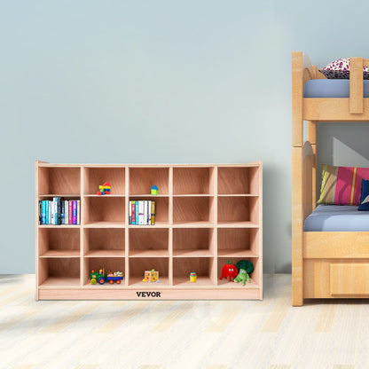 20 Grids - Mobile 48" Kids Storage Cabinet for Toys & Books