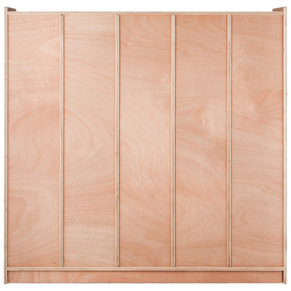 IVY-VVR-002 - Safe 5-Section Plywood Lockers for Kids' Organization