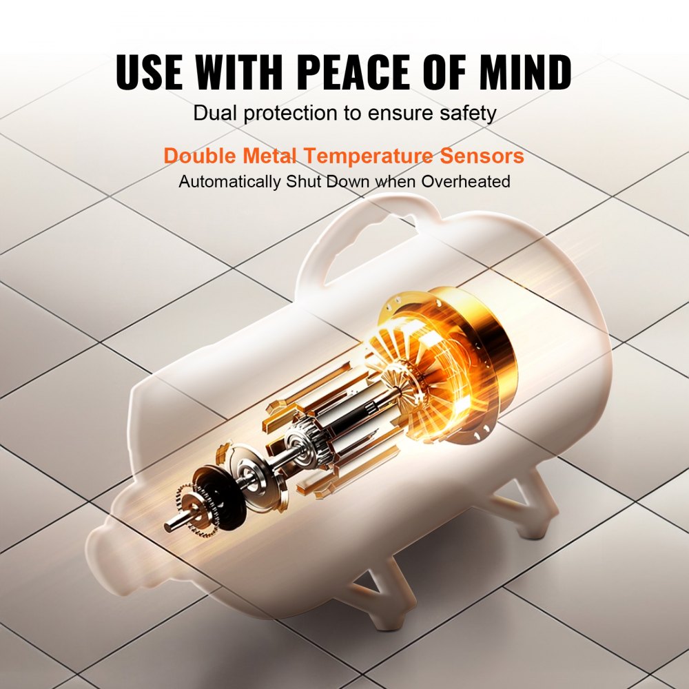 STL-1909 - 2800W Adjustable Dog Blow Dryer with Four Nozzles and Safety Features