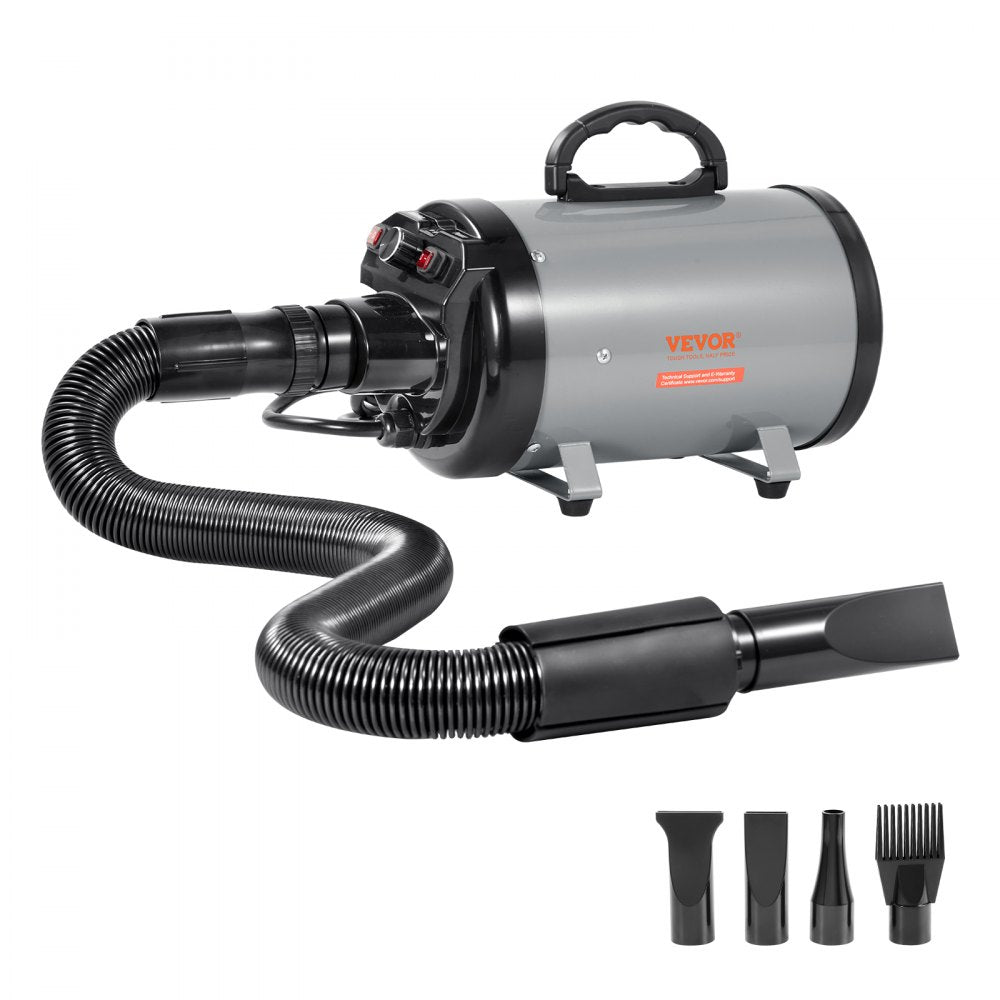 STL-1909 - 2800W Adjustable Dog Blow Dryer with Four Nozzles and Safety Features