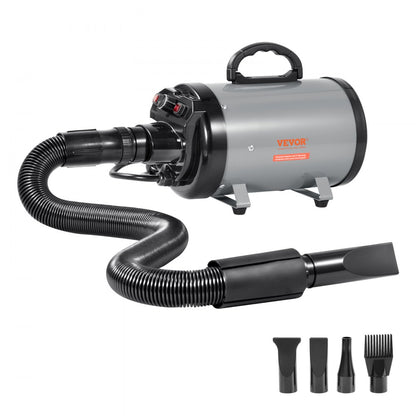 STL-1909 - 2800W Adjustable Dog Blow Dryer with Four Nozzles and Safety Features
