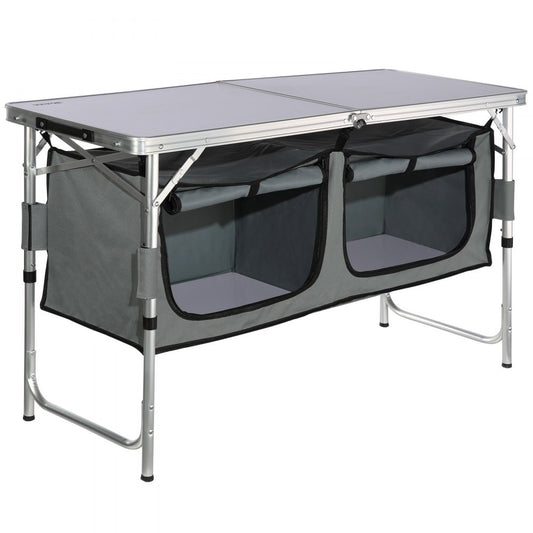 010224020947 - Lightweight Aluminum Camping Table with Adjustable Heights