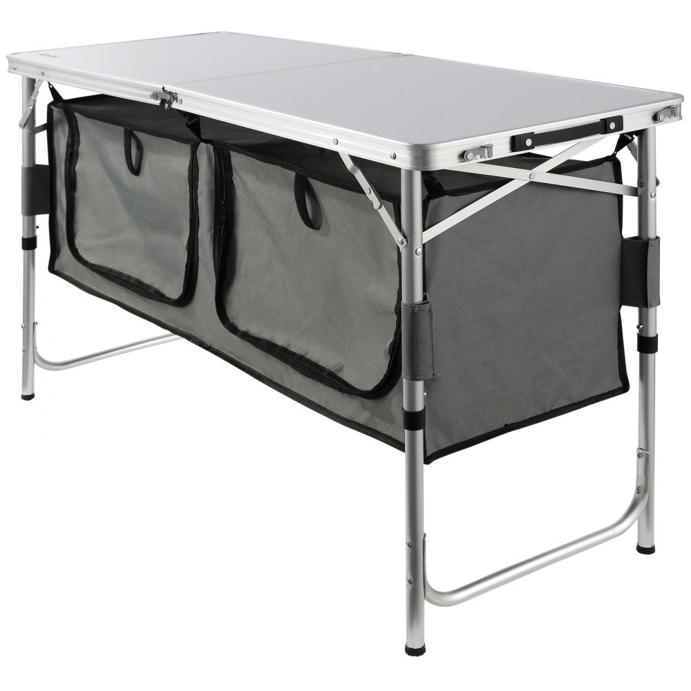 010224020947 - Lightweight Aluminum Camping Table with Adjustable Heights