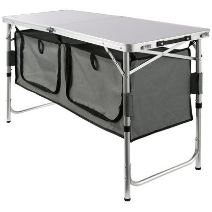 010224020947 - Lightweight Aluminum Camping Table with Adjustable Heights