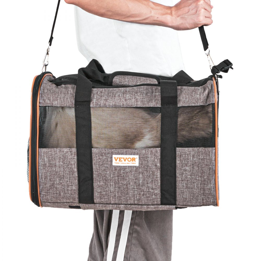 JW-XB21212255 - Rolling Cat Carrier with 360-Degree Wheels for Air Travel