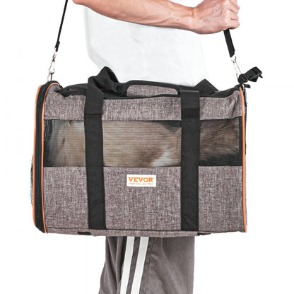 JW-XB21212255 - Rolling Cat Carrier with 360-Degree Wheels for Air Travel