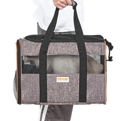 JW-XB21212255 - Rolling Cat Carrier with 360-Degree Wheels for Air Travel