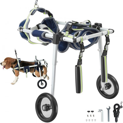 SS2-XS - Lightweight Adjustable Dog Wheelchair for Back Legs, 2.6lbs