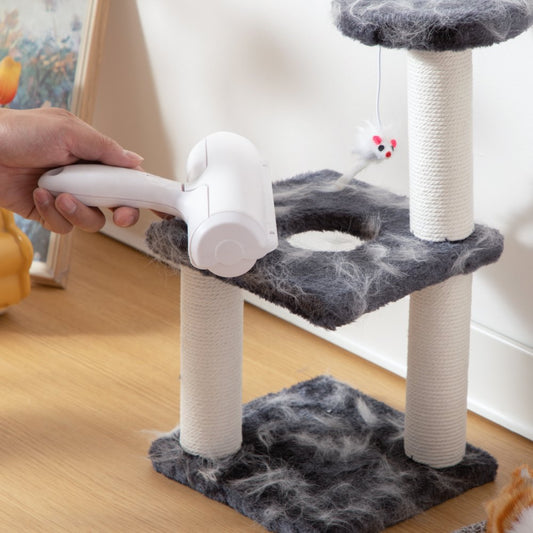 HF-001 - Dual-Sided Reusable Pet Hair Remover Roller with Built-In Chamber