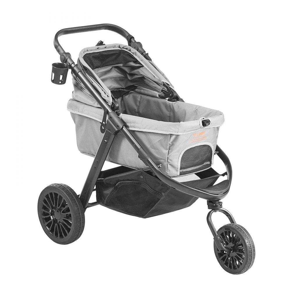 G5 - 75 lbs VEVOR Pet Stroller with 360° Wheels & Adjustable Handle