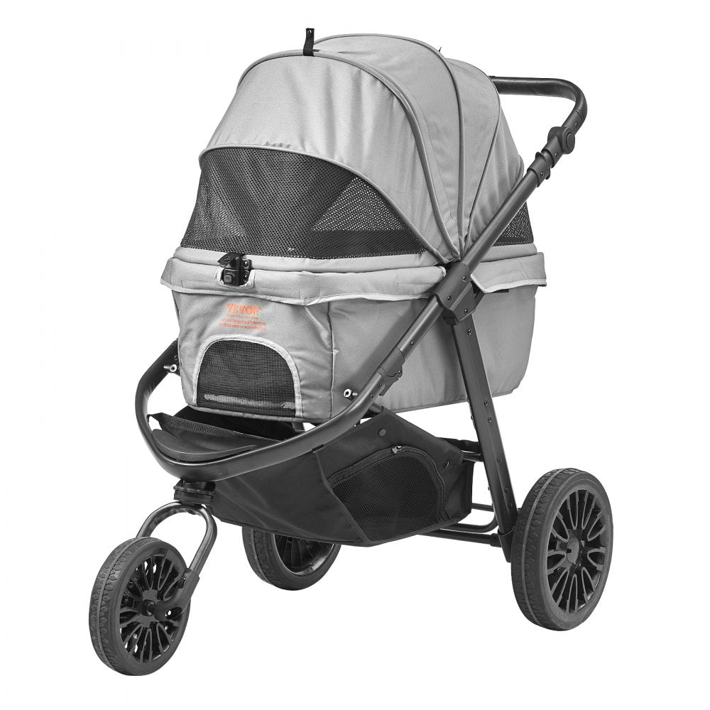 G5 - 75 lbs VEVOR Pet Stroller with 360° Wheels & Adjustable Handle